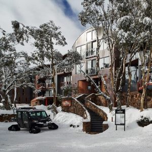 Grant Amon Architect building in the snow