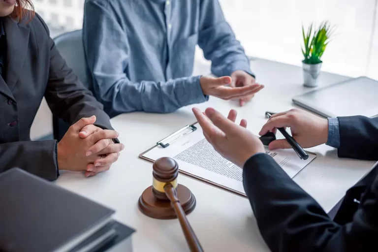 Lawyers over a table